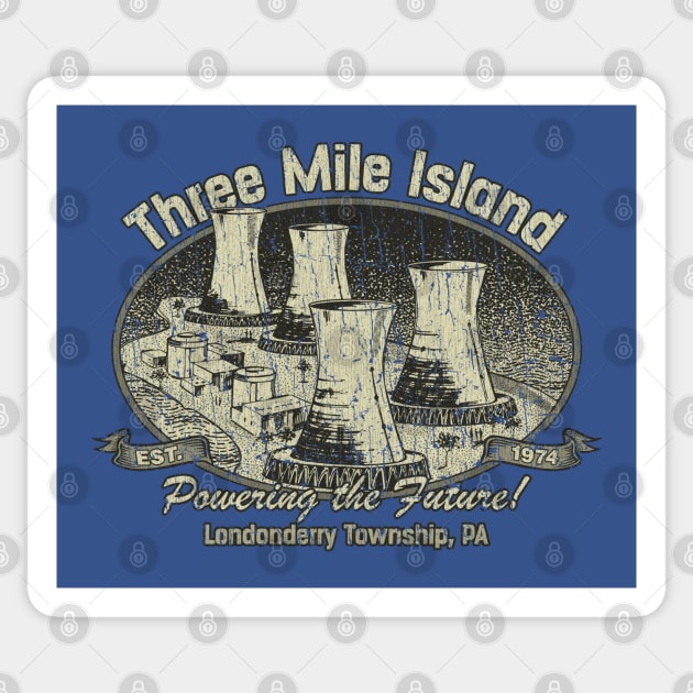 Three Mile Island Powering The Future 1974 Sticker by JCD666